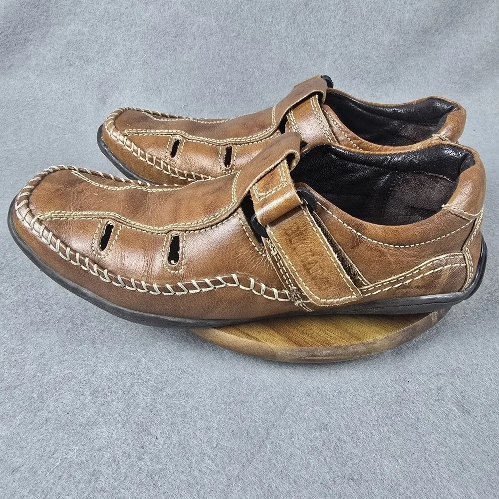 Buckaroo men's cameron tan leather sandals size 42 ,shoes**SALE**